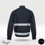 Bluza ochronna trudnopalna odblaskowa ORION(granat)-produkt Gondpol - 2