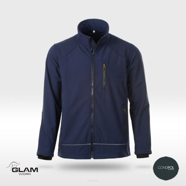 Kurtka ochronna ocieplana sofschell(granat)-produkt Gondpol
