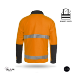 Bluza polarowa ochronna odblaskowa trudnopalna antystatyczna (pomarańcz)-produkt Gondpol - 2