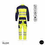 Kombinezon ochronny multifunkcyjny odblaskowy ORION(żółto-granatowy)-produkt Gondpol - 2