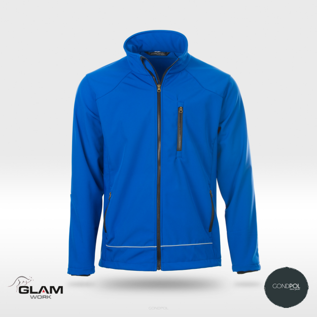 Kurtka ochronna membranowa softshell(niebieska)produkt Gondpol