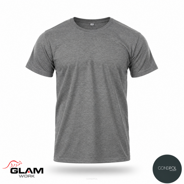 T-SHIRT bawełniany grafit
