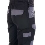 Spodnie robocze ogrodniczki czarne Orion Premium  - 4