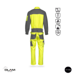 Kombinezon ubranie ochronnemultifunkcyjne odblaskowe ORION(żółto-czarny)-produkt Gondpol - 2
