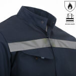 Bluza spawalnicza trudnopalna wzmacniana odblaskowa - 3