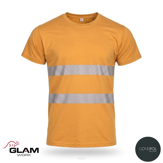T-SHIRT bawełniany odblaskowy żółty