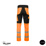 Spodnie ochronne odblaskowe pasek GRYF(czarno-pomarańczowe)produkt Gondpol - 2