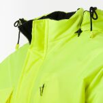 Kurtka ochronna ocieplana polarem odblaskowa WINTER(żółto popiel)-produkt Gondpol - 4