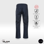 Spodnie ochronne trudnopalne antystatyczne wzmacniane ORION(granatowe)certyfikat produkt Gondpol - 2