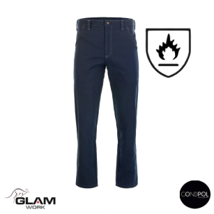 Spodnie ochronne trudnopalne pasek(granat)produkt Gondpol