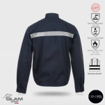 Bluza spawalnicza trudnopalna antystatyczna odblaskowa (certyfikat) - 2