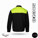 Bluza ochronna multifunkcyjna ORION(czarno-żółta (certyfikat)-produkt Gondpol - 2