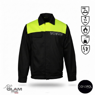 Bluza ochronna multifunkcyjna ORION(czarno-żółta (certyfikat)-produkt Gondpol
