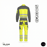 Kombinezon ubranie ochronne multifunkcyjne odblaskowe ORION(żółto-czarny)-produkt Gondpol - 2