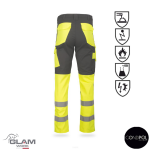 Spodnie orion premium pasek multifunkcyjne odblaskowe popielate - 2