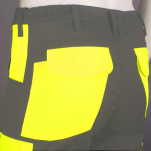 Spodnie ochronne multifunkcyjne odblaskowe ORION(popielato żółte certyfikat)-produkt Gondpol - 3
