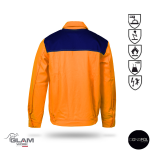 Bluza ORION multifunkcyjna pomarańczowo-gtanatowa - 2