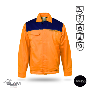 Bluza ORION multifunkcyjna pomarańczowo-gtanatowa