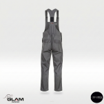 Spodnie ochronne trudnopalne ogrodniczki(szary)-produkt Gondpol - 2