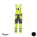 Spodnie ochronne duo odblaskowe GRYF(szaro-żółte ogrodniczki)produkt Gondpol - 2