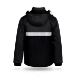 Kurtka ochronna ocieplana polarem odblask WINTER(czarna)-produkt Polski - 3