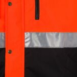 Kurtka ochronna ocieplana polarem odblaskowa WINTER(pomarańcz-czarna)produkt Gondpol - 5