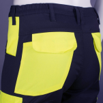 Spodnie ochronne multifunkcyjne odblaskowe ORION(czarno żółte certyfikat)-produkt Gondpol - 3