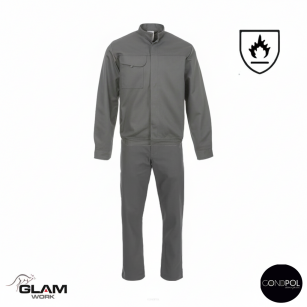 Ubranie ochronne trudnopalne bluza spodnie ogrodniczki lub pasek(popiel)produkt Gondpol