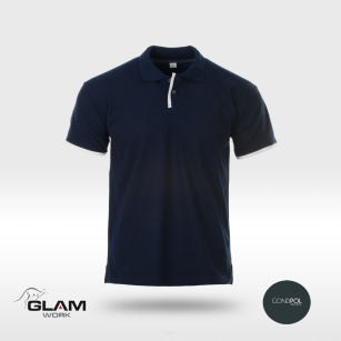 Koszulka polo granatowa 100% bawełna