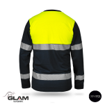 Koszulka ochronna trudnopalna antystatyczna odblaskowa długi rękaw-produkt Gondpol - 2