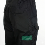 Spodnie ochronne odblaskowe pasek GRYF(czarno-zielone)produkt Gondpol - 3