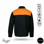 Bluza ochronna multifunkcyjna ORION(czarno-pomarańczowa certyfikat)-produkt Gondpol - 2
