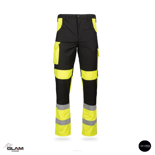 Spodnie ochronne odblaskowe GRYF(czarno-żółte)produkt Gondpol