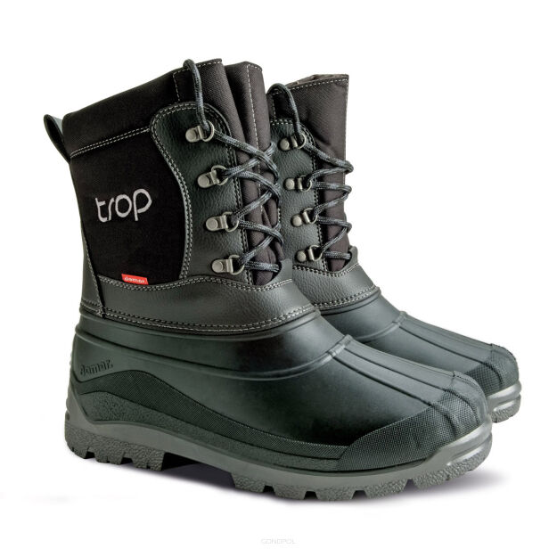 Buty gumowe ocieplane TROP(zielone)produkt Polski