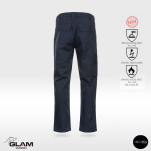 Spodnie ochronne trudnopalne antystatyczne pasek ORION(granat certyfikat)-produkt Gondpol - 2