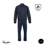 Ubranie ochronne trudnopalne wzmacniane bluza,ogrodniczki lub pasek(granat)produkt Gondpol - 4