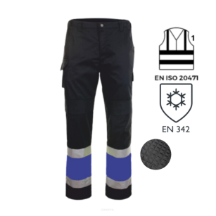 Spodnie robocze do pasa ocieplane z odblaskiem niebieskie Gryf-produkt Gondpol