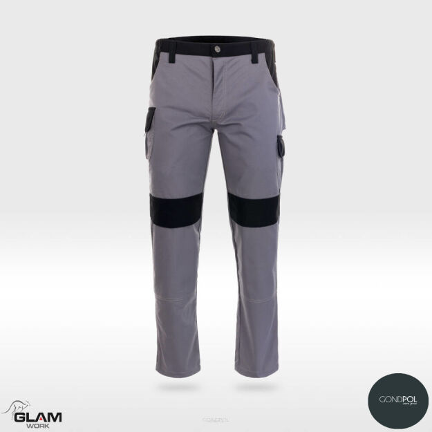Spodnie ochronne pasek ORION(popiel-czarne)produkt Gondpol