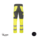 Spodnie ochronne odblaskowe pasek GRYF(szaro-żółte)produkt Gondpol - 2