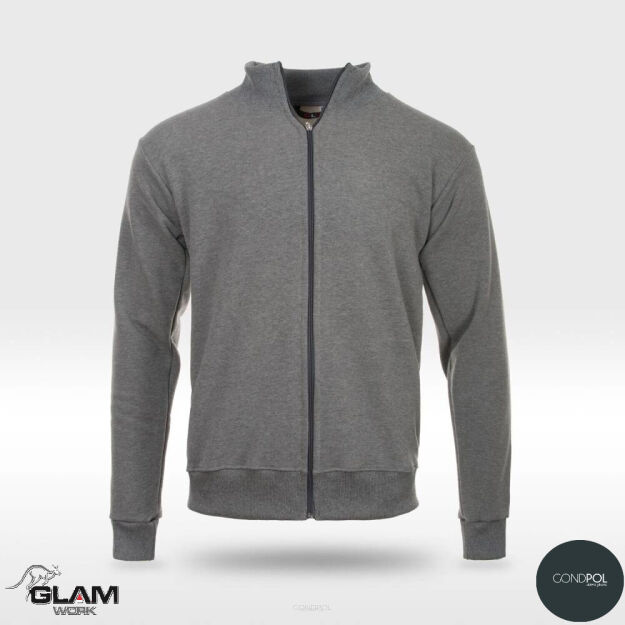 Bluza dzianinowa bawełniana PREMIUM(popiel)-produkt Gondpol