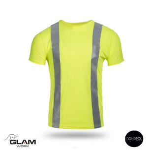 Koszulka t-shirt ochronna odblaskowa żółta-produkt Gondpol