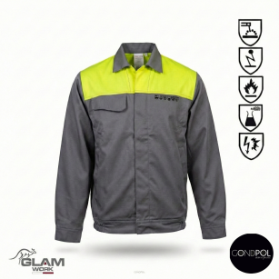 Bluza ochronna multifunkcyjna ORION(szaro-żółta certyfikat)-produkt Gondpol
