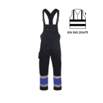 Ubranie ochronne z odblaskiem GRYF( bluza spodnie pasek lub szelki czarno niebieski)produkt Gondpol - 2