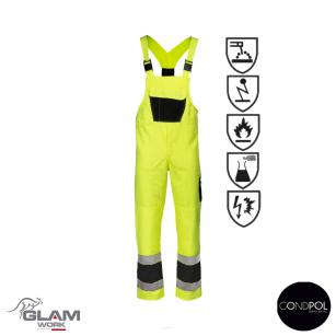 Spodnie ochronne orion multifunkcyjne ORION(żółto-czarne certyfikat)-produkt Gondpol