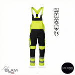 Ubranie ochronne multifunkcyjne odblask ORION(żółto czarny certyfikat) spodnie ogrodniczki lub na pasku-produkt Gondpol - 3