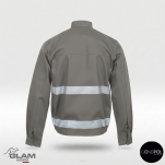 Bluza ochronna trudnopalna  odblaskowa ORION(popiel)-produkt Gondpol - 2