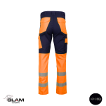 Spodnie ochronne odblaskowe pasek GRYF(granatowo-pomarańczowe)produkt Gondpol - 2