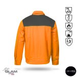 Bluza ORION multifunkcyjna pomarańczowo-szara - 2