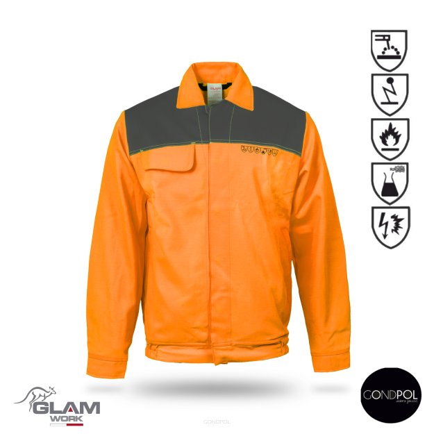 Bluza ORION multifunkcyjna pomarańczowo-szara