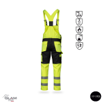 Spodnie ochronne multifunkcyjne ORION(żółto czarny certyfikat)-produkt Gondpol - 2